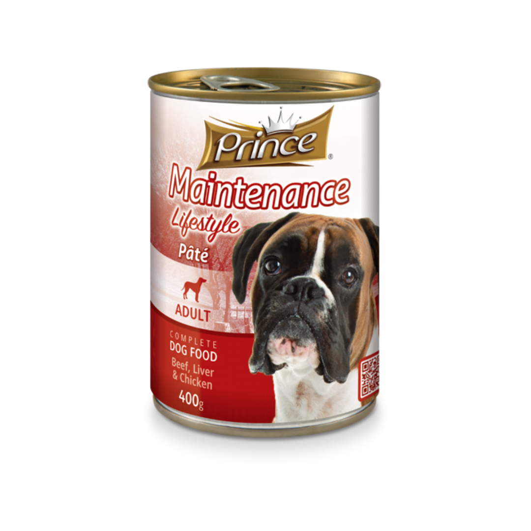 PRINCE LIFESTYLE PATE DOG BEEF 400G