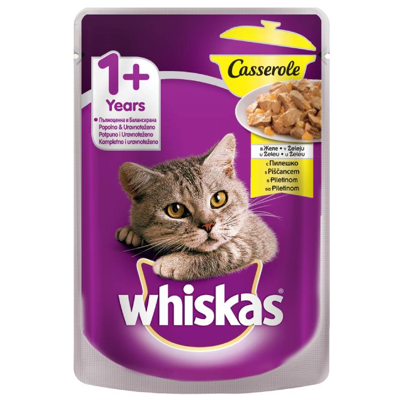 WHISKAS POUCH CAT FOOD CHICKEN