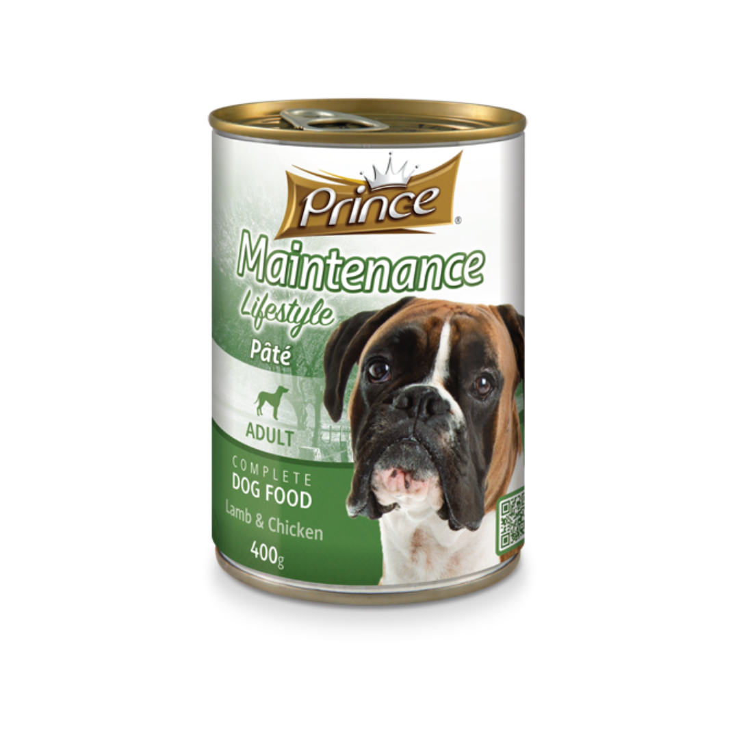 PRINCE LIFESTYLE PATE DOG LAMB 400GR