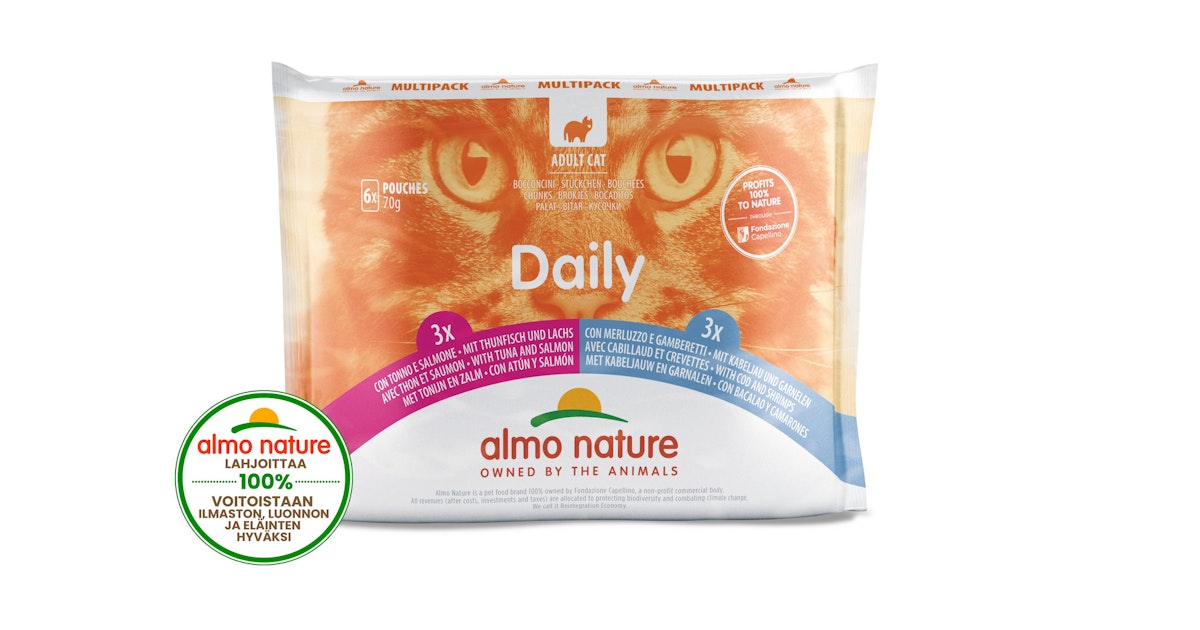 ALMO NATURE - TUNA & SALM/COD & 2 SHRIM 6X70GR