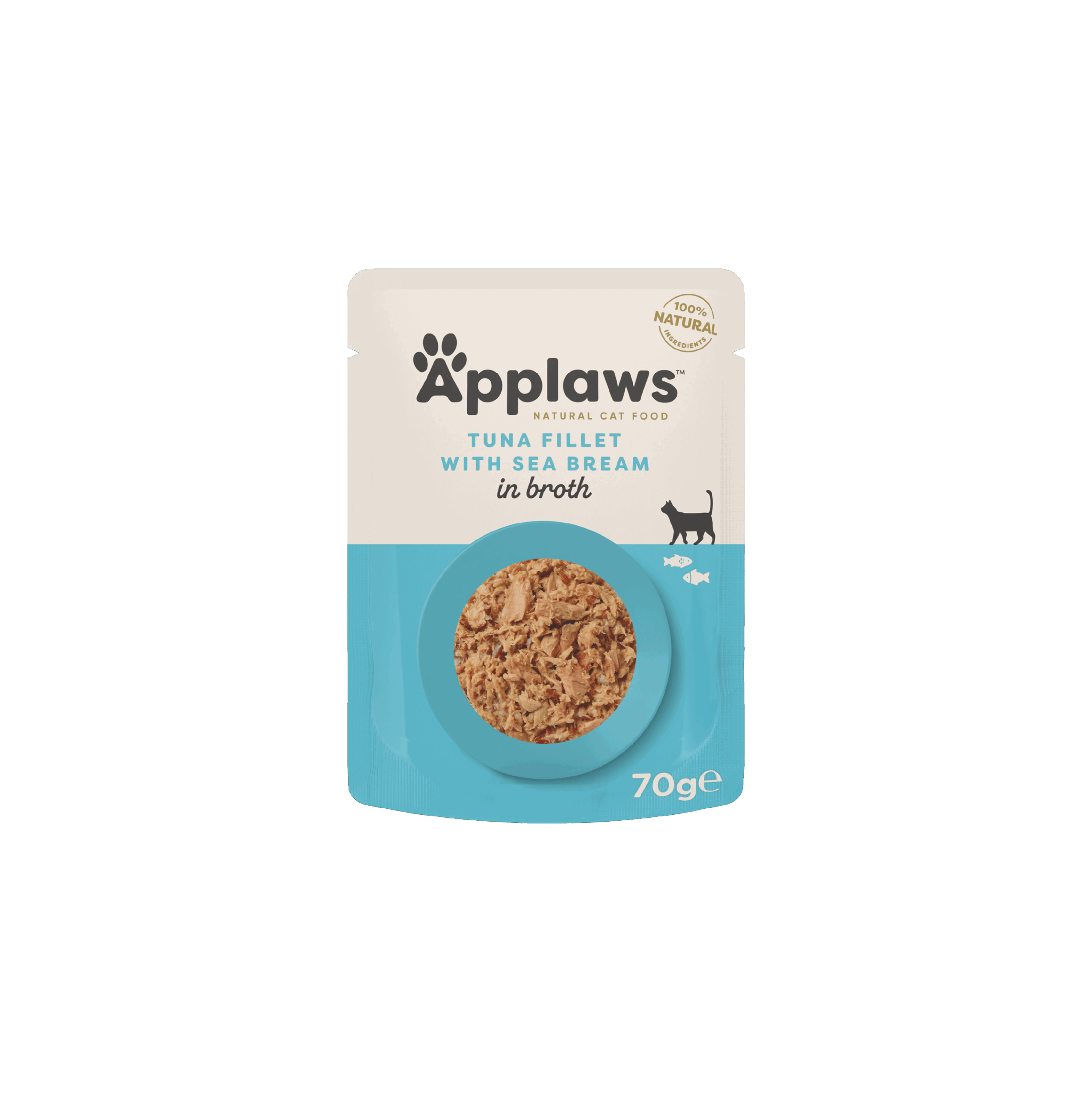 Applaws Natural Wet Cat Food Tuna Fillet with Sea Bream in Broth