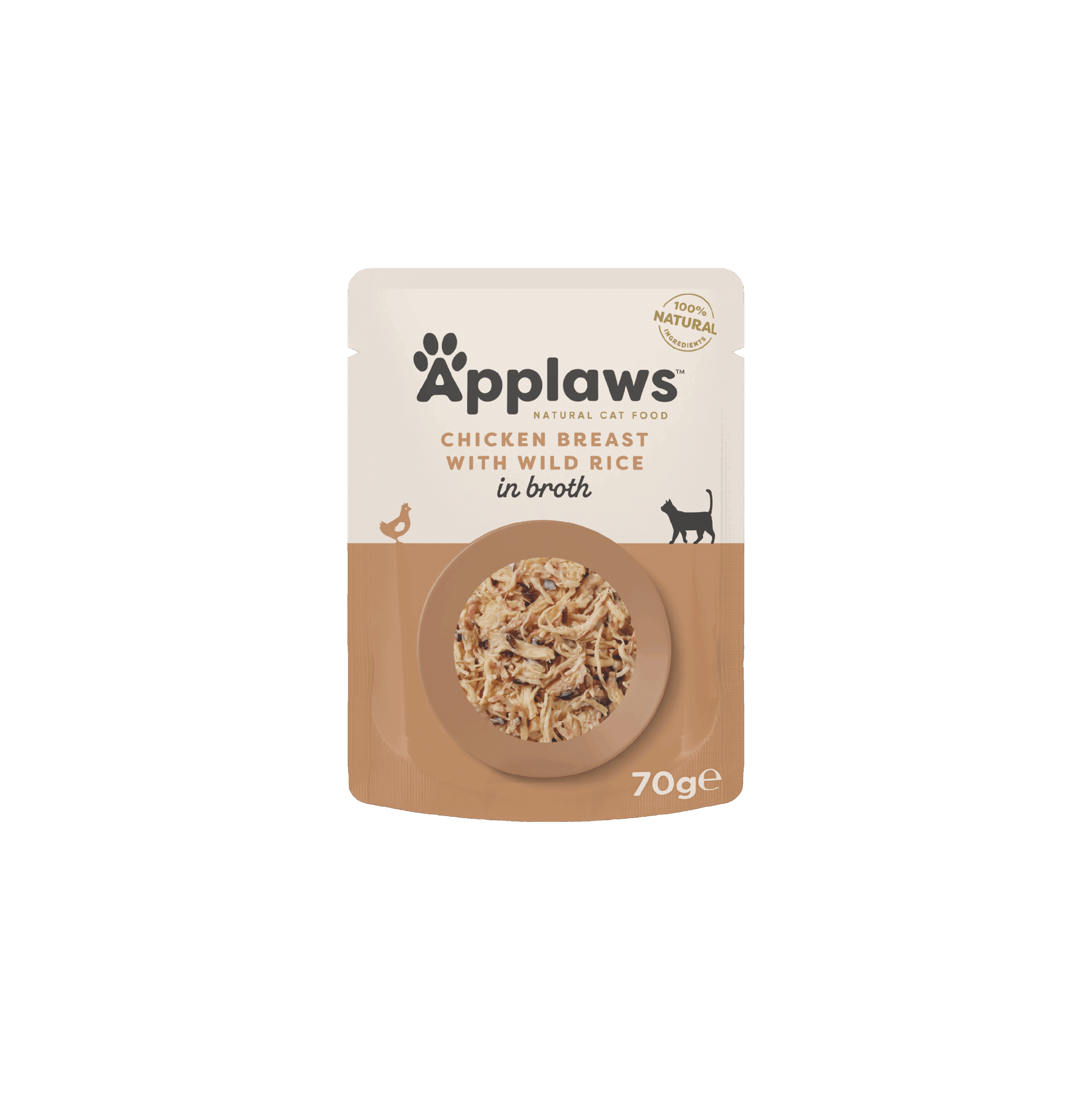 Applaws  Natural Wet Cat Food /  Chicken Breast with Wild Rice in Broth