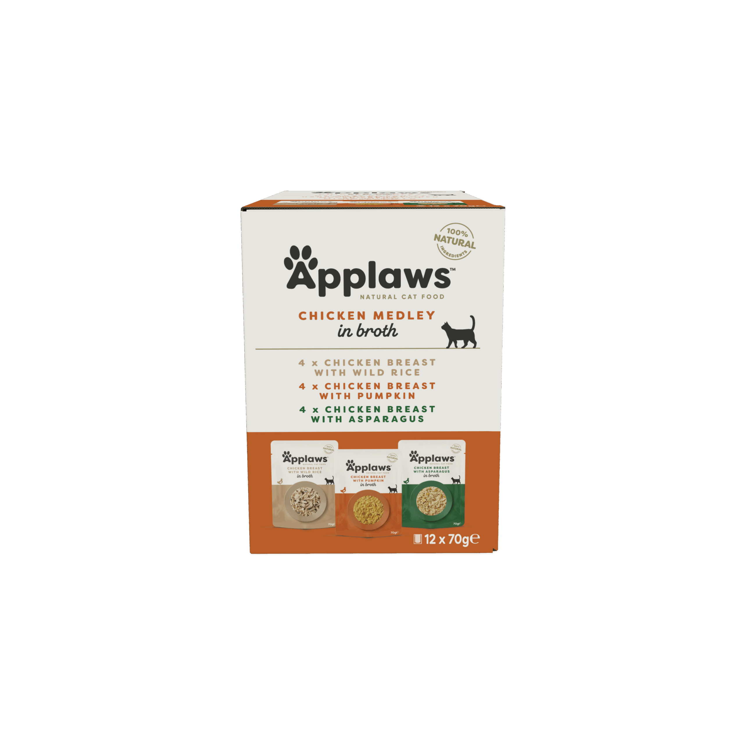 APPLAWS CHICKEN SELECTION IN BROTH 12X70G