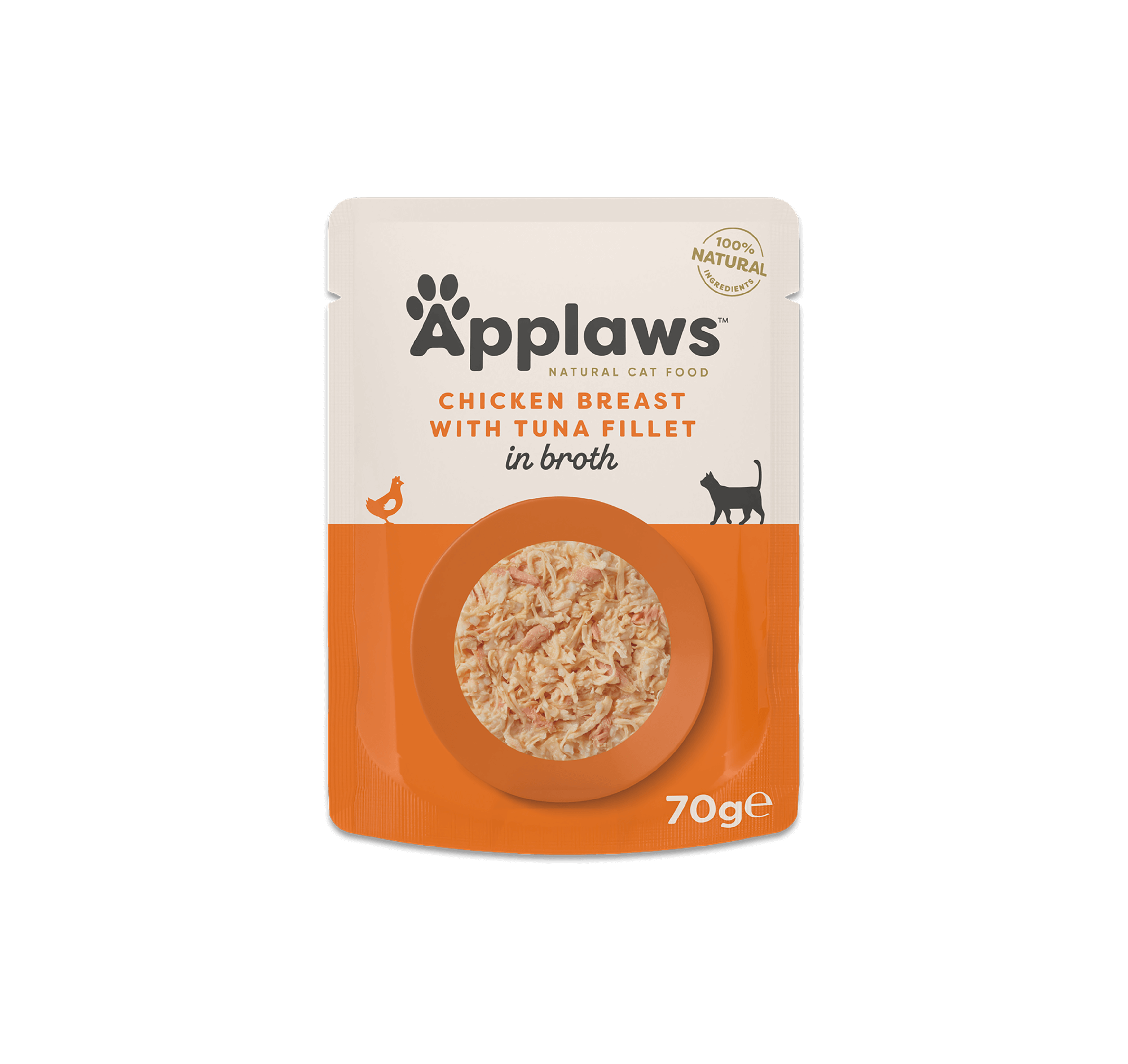 Applaws Natural Wet Cat Food Chicken Breast with Tuna Fillet in Broth70g