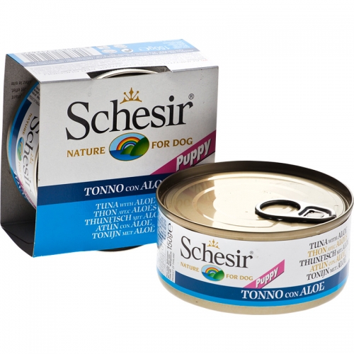 Schesir Tuna With Aloe For Puppies 150g