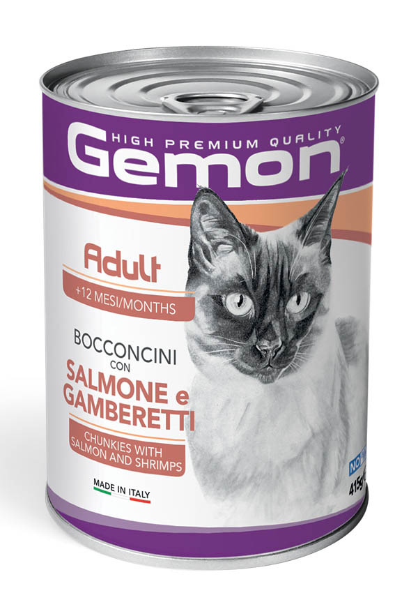 Gemon Adult Cat Chunkies with Salmon and Shrimps