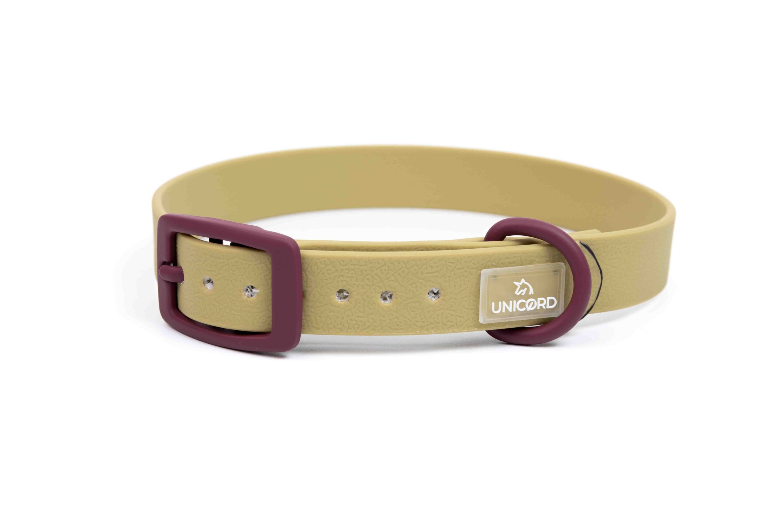 Unicord Collar Olive/bordeaux