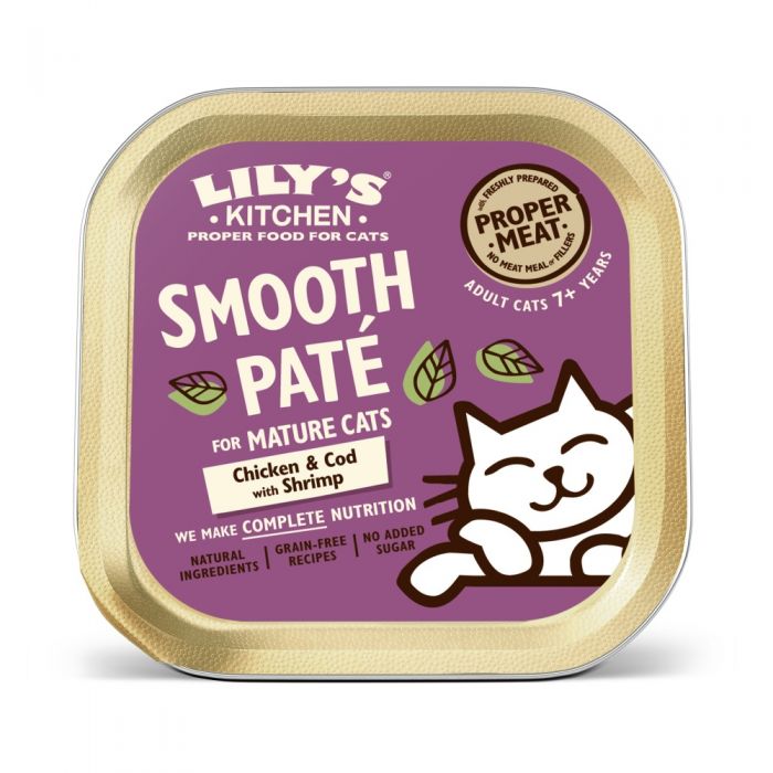 LILY'S KITCHEN - MATURE CHICKEN & COD SMOOTH PATE 85GR