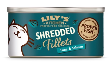 LILY'S KITCHEN - SHREDDED FILLETS TUNA & SALMON 70GR