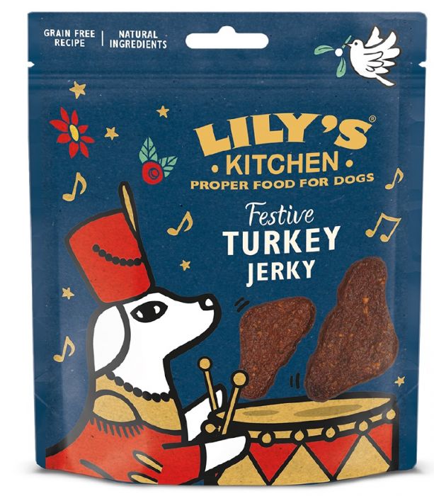 LILY'S KITCHEN - FESTIVE TURKEY JERKY 70GR
