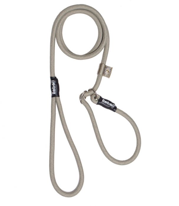 REBEL PETZ - TAUPE TRAINING LEASH LARGE
