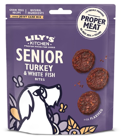 LILY'S KITCHEN - SENIOR TURKEY & WHITE FISH BITES 70GR