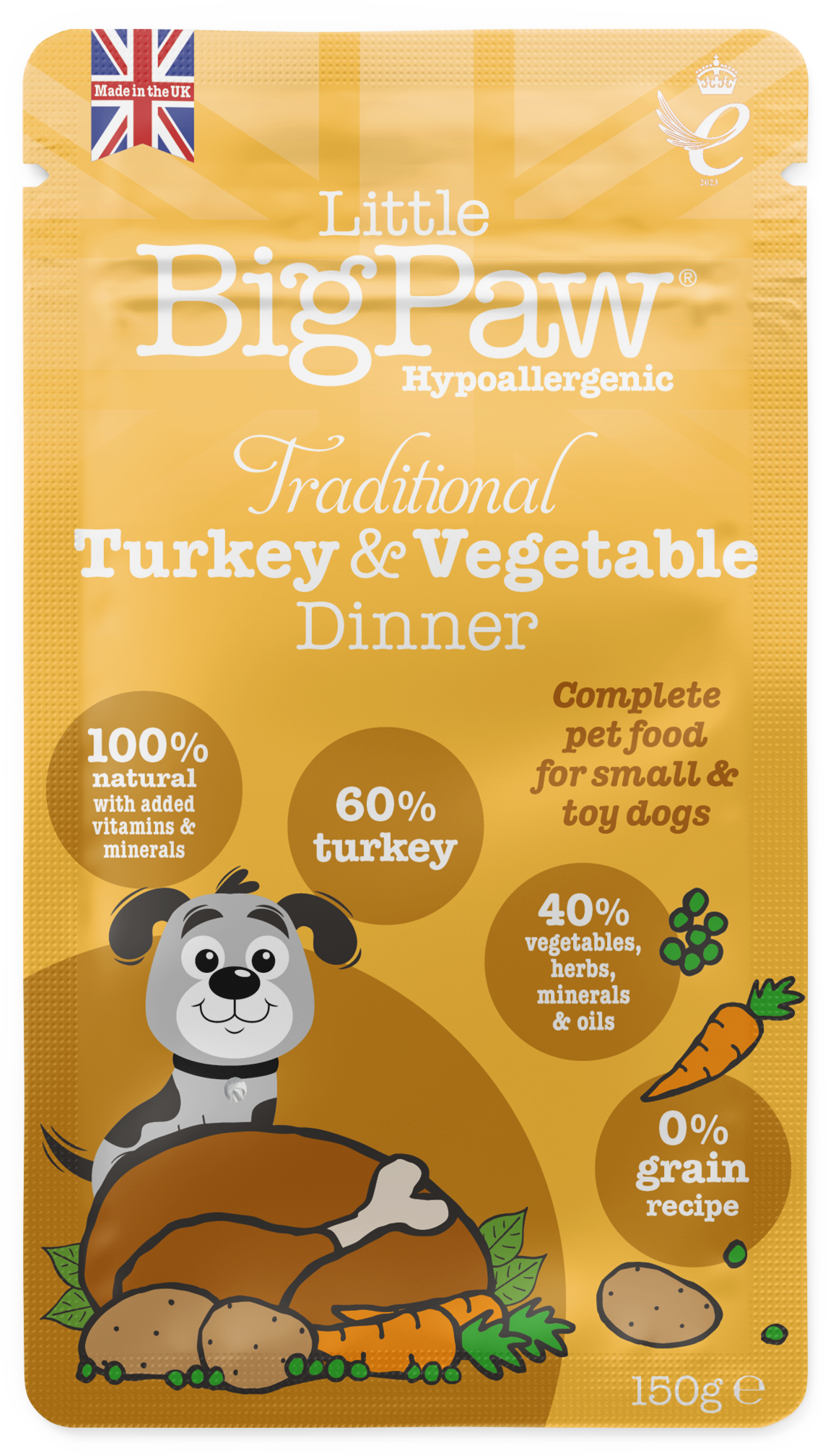 Little Big Paw Traditional Turkey & Vegetable Dinner
