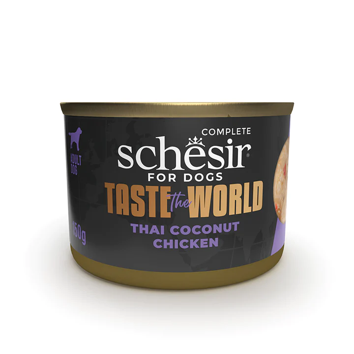 SCHESIR DOG CHICKEN THAI COCONUT IN BROTH 150G