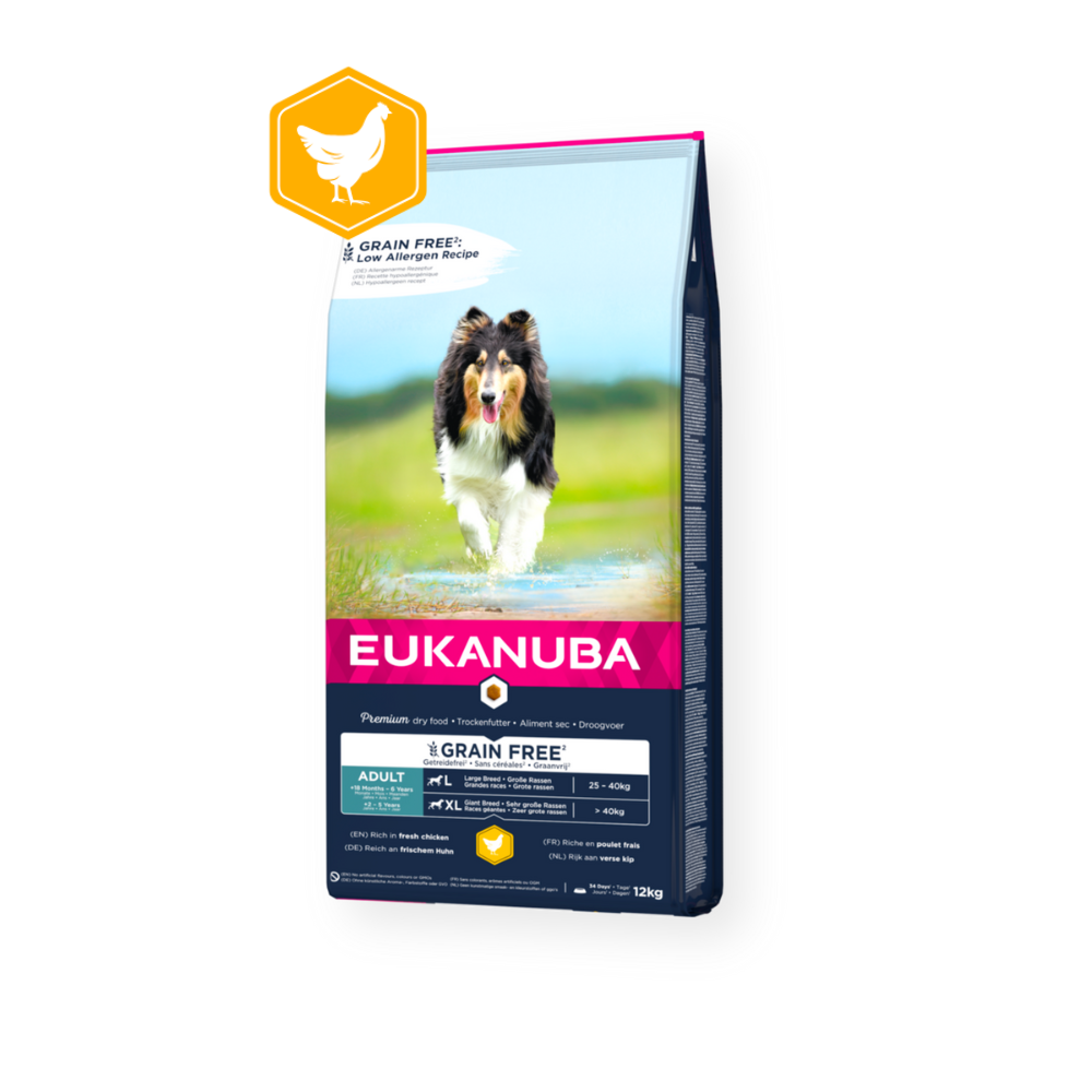 Eukanuba Adult Grain Free Large Breed – Chicken