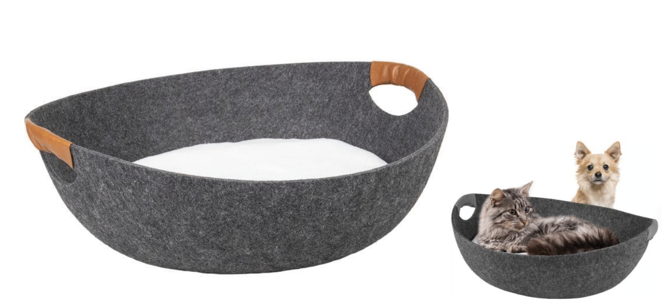 BASKET MEXXI FELT GREY 48,5x46x15,5CM