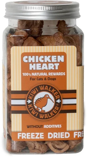 KIWI FREEZE DRIED CHICKEN HEARTS 60GR