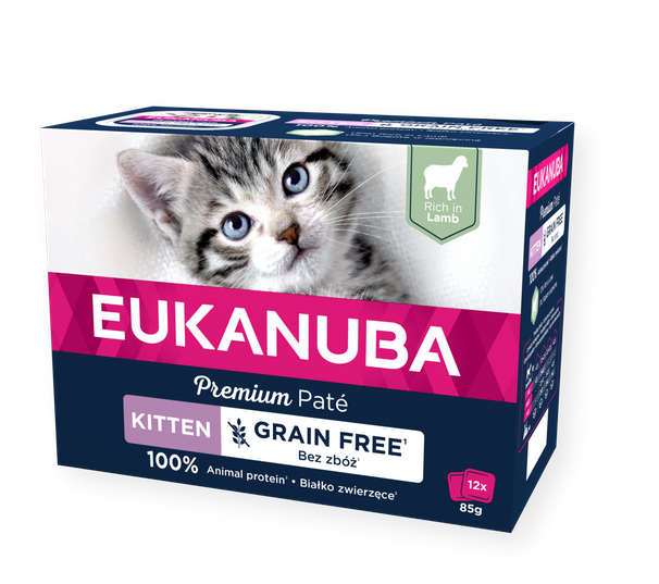 Eukanuba Cat M/P Kitten Lamb Pate 12x85gr