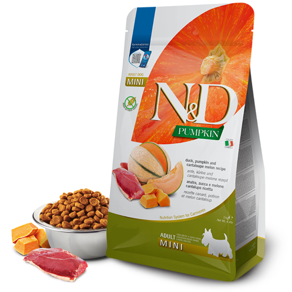 Farmina N&D Pumpkin Dog  – Duck & Cantaloupe Melon Adult Mini