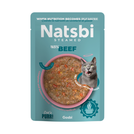 NATSBI CAT STEAMED BEEF 80GR