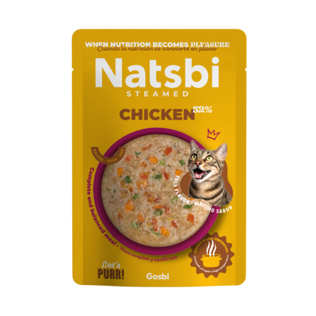 NATSBI CAT STEAMED CHICKEN 80GR