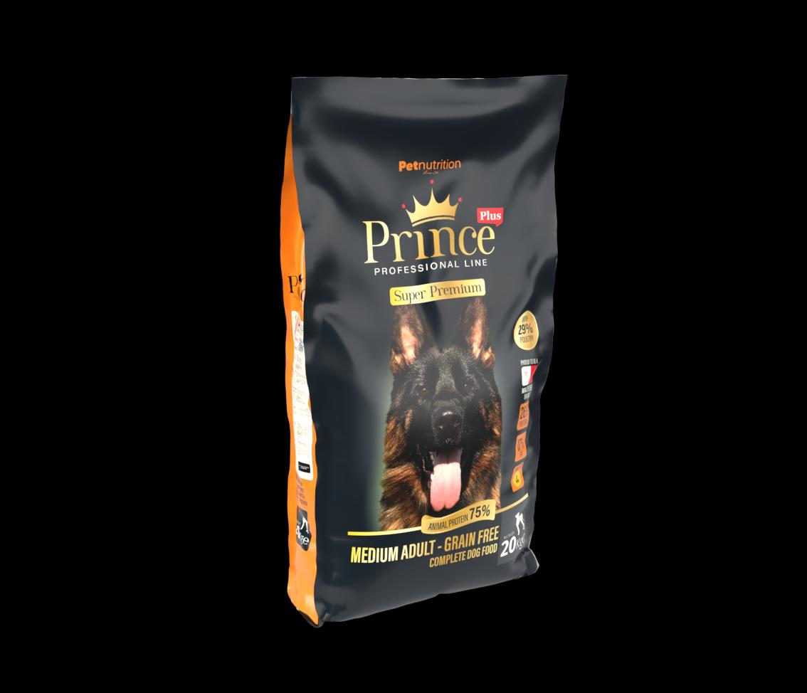 Prince Plus Super Premium Line  Adult Medium Grain Free