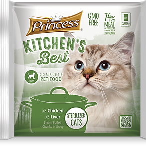 Princess Kitchen'S Best Flow Packs 2 Chicken + 2 Liver (4x100G)