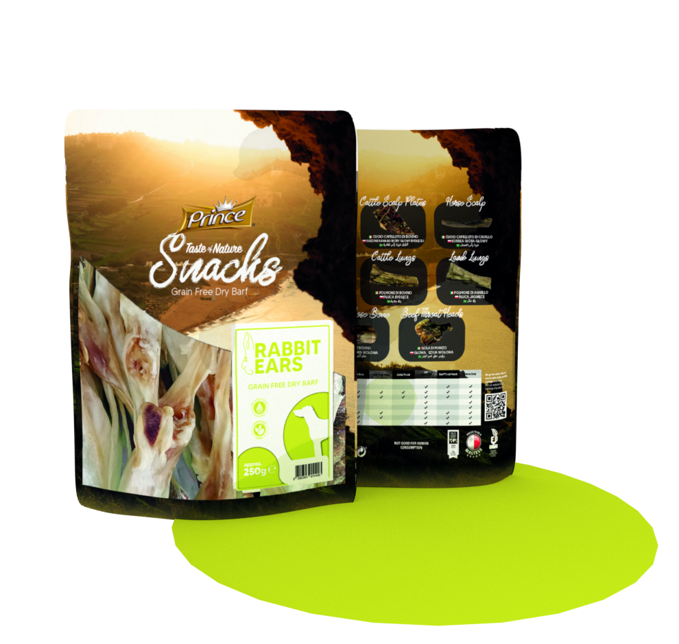 Prince Taste Of Nature Natural Snacks / Rabbit Ears 250gr