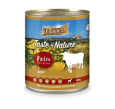 Prince  Taste of Nature Paleo wet food  Beef with Papaya, Carrot & Spinach