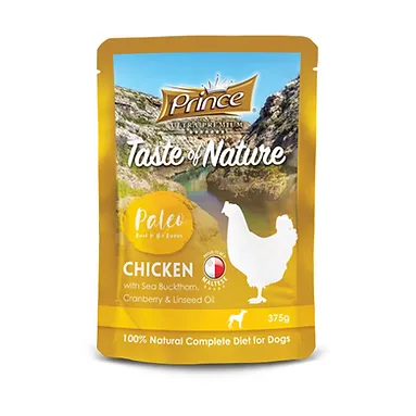 Prince Pouch Chicken & Sea Buckthorn, Cranberry & Linseed Oil