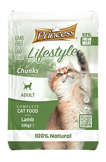 Princess Lifestyle Lamb Chunks for cats