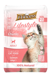 Princess Lifestyle Salmon Chunks for cats