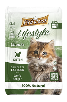 Princess Lifestyle Lamb Chunks for kittens