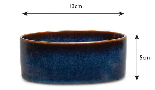 SCRUFFS - MIDNIGHT BLUE FOOD BOWL 13CM