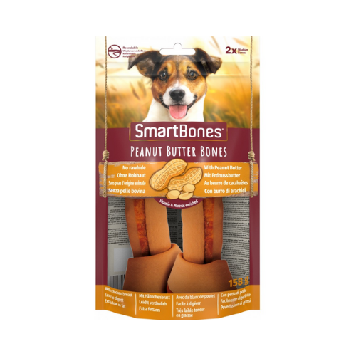 SmartBones Peanut Butter Medium 2pcs