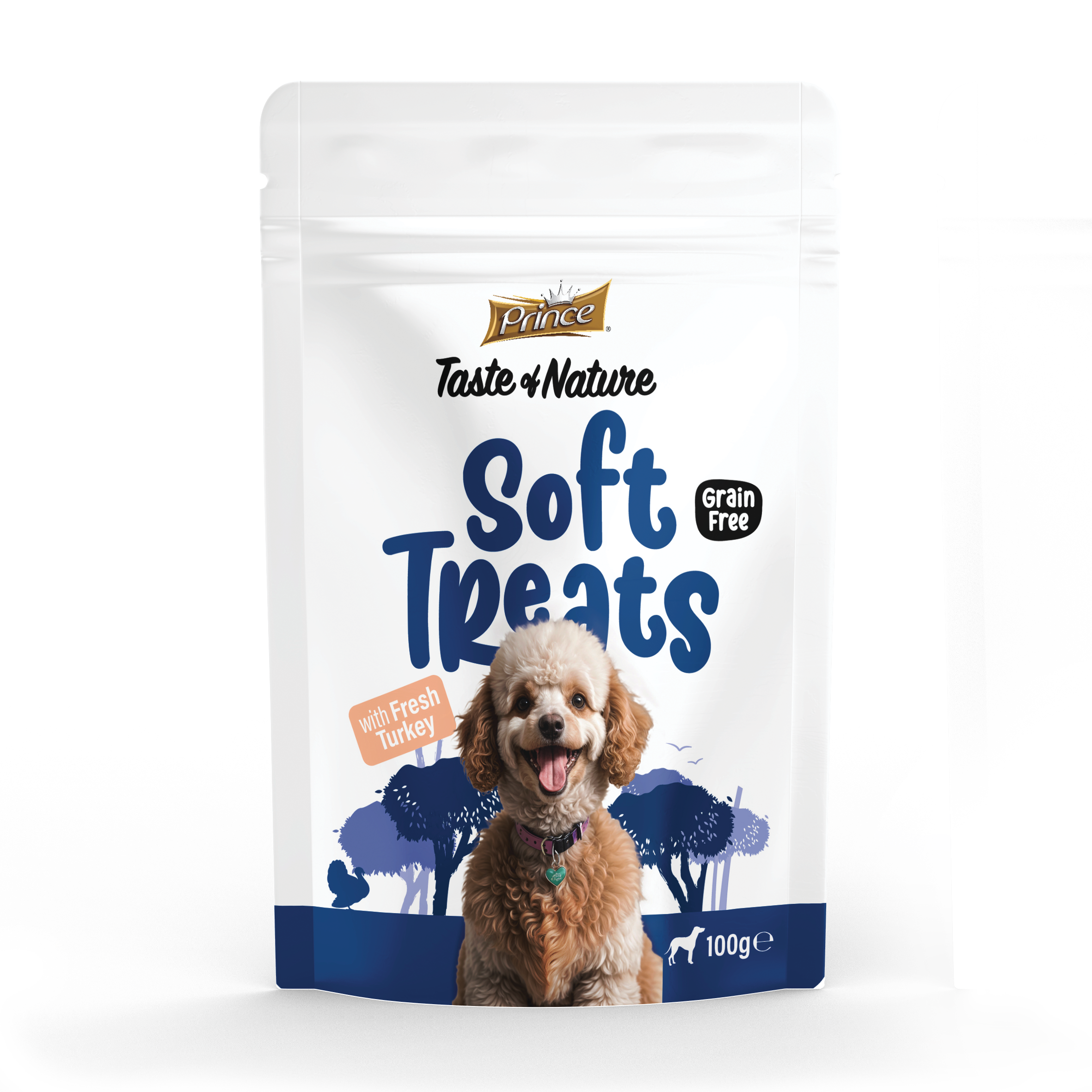 PRINCE SOFT TREATS - Fresh Turkey 100G