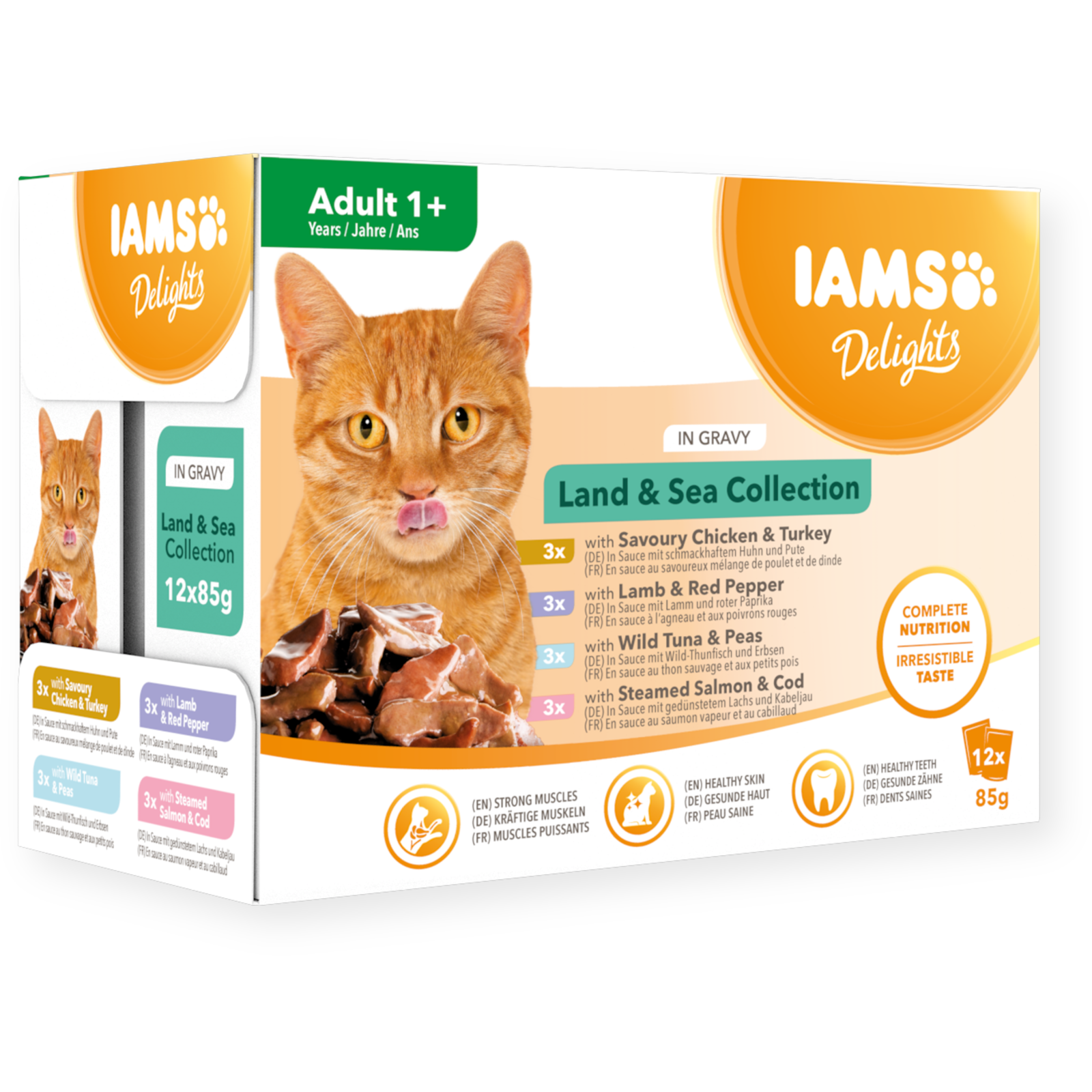 IAMS Cat Land & Sea  in gravy 85gr x12