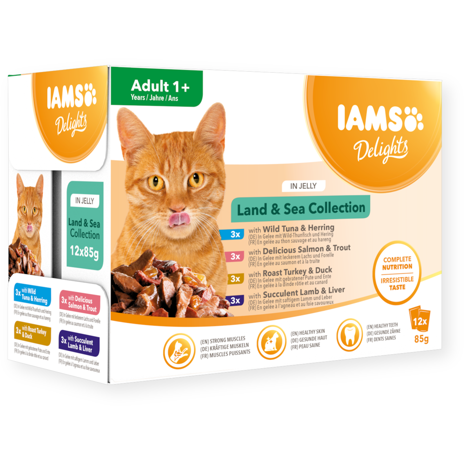 IAMS Cat Land & Sea in Jelly  85gr x12