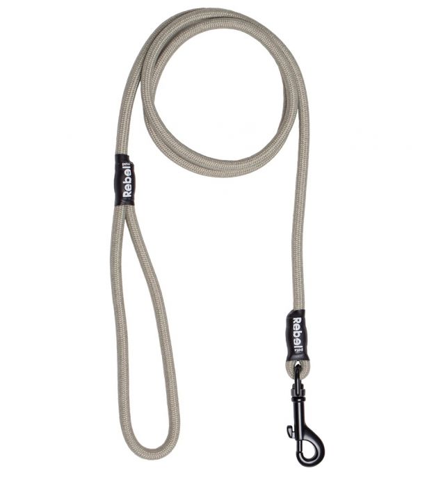 REBEL PETZ - TAUPE BASIC LEASH SMALL
