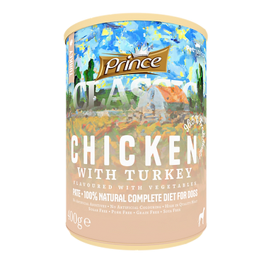 Prince Premium Classic Dog wet Turkey  with Chicken & Vegetables