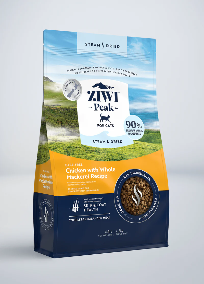 Ziwi Peak  Cat Steam & Dried Chicken with Whole Mackerel Recipe