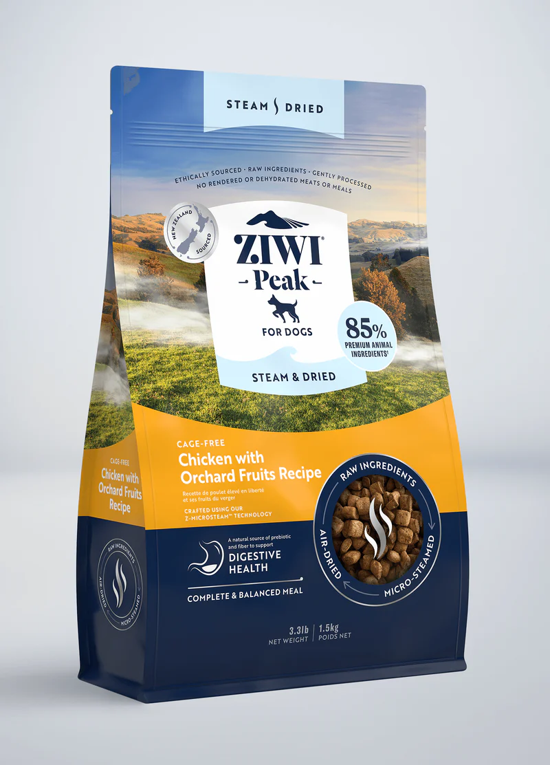 Ziwi Peak Dog Steam & Dried Chicken with Orchard Fruits Recipe