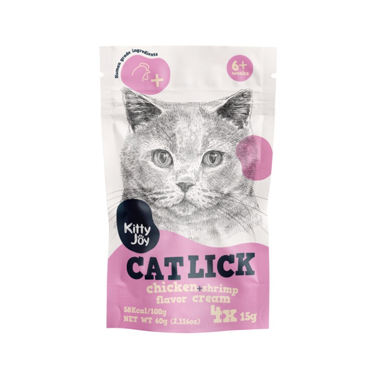 Kitty Joy/Cat lick chicken + shrimp flavor cream Kitty Joy 60g