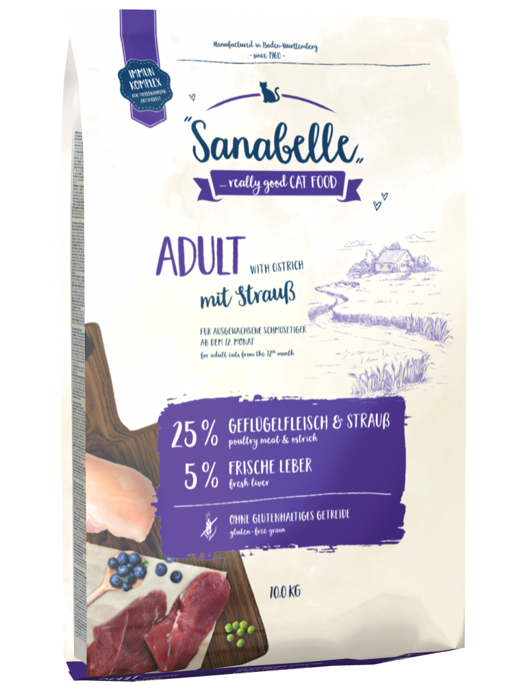 adult-cat-dry-food-sanabelle-ostrich-2kg.png Sanabelle Adult Ostrich - Image 1