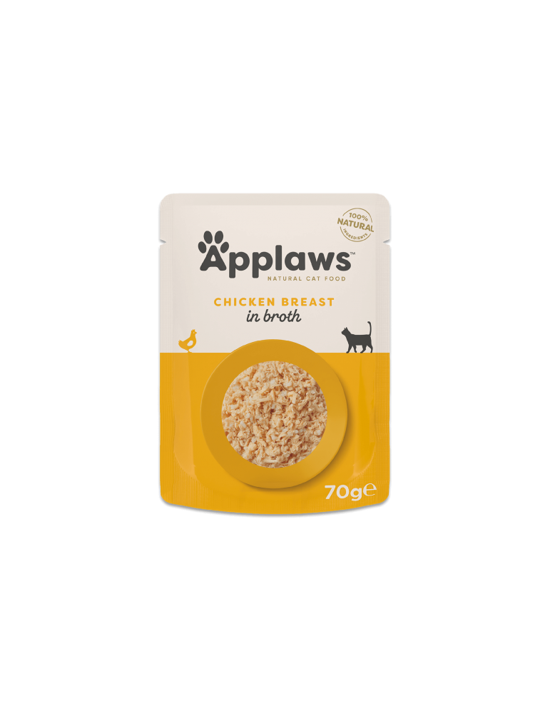 Applaws Natural Wet Cat Food Chicken Breast in Broth 70g