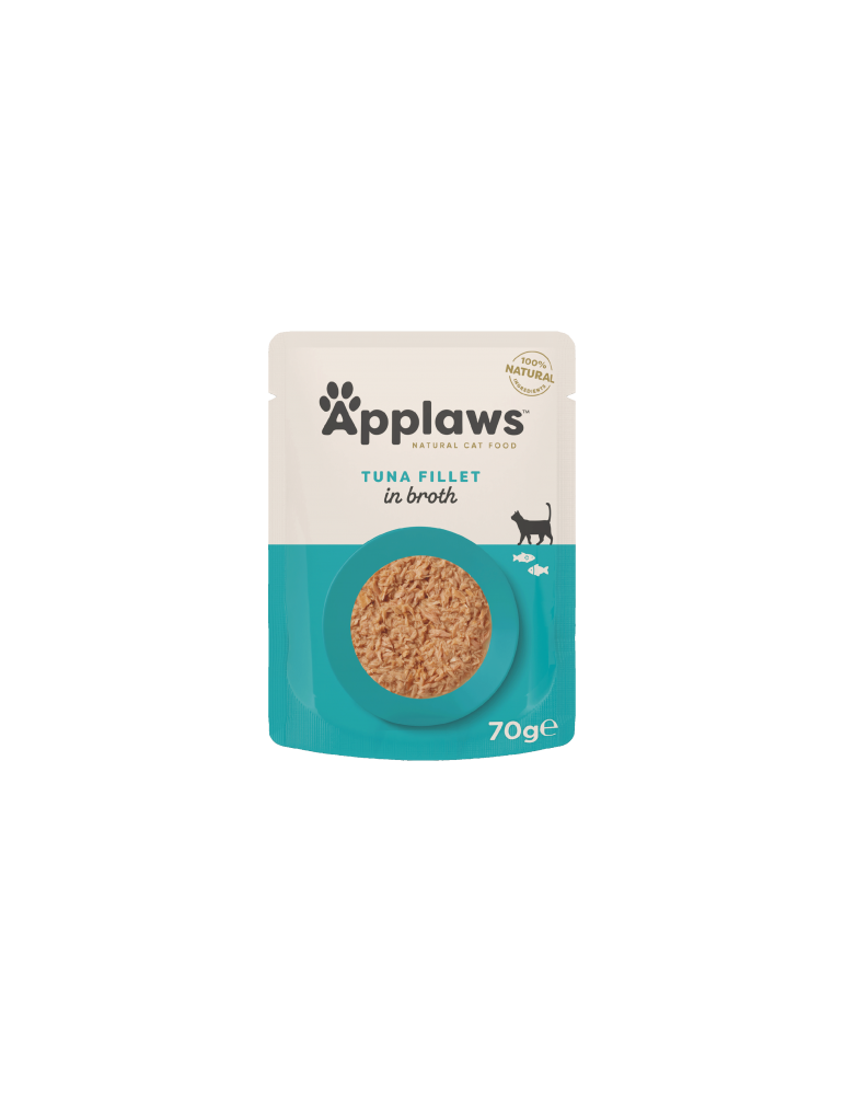 Applaws Natural Wet Cat Food, Tuna Fillet in Broth 70g