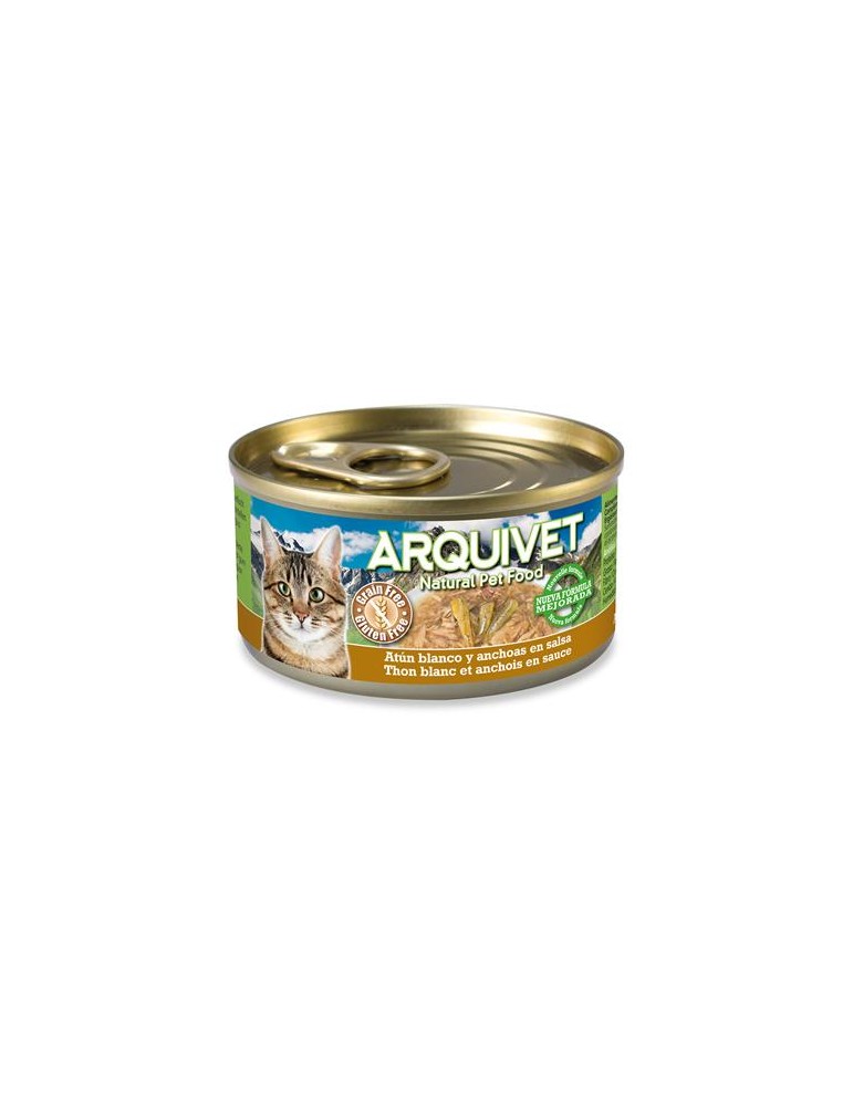 Arquivet Cat Wet White Tuna and Anchovies in Sauce 80 gr