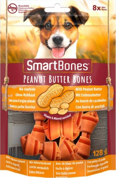 SmartBones Peanut Butter Mini 8pcs