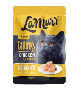 LAMURR CAT POUCH CHICKEN 100GR