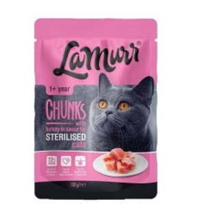 LAMURR CAT POUCH TURKEY 100GR